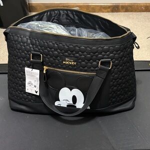 Disney Black Quilted Mickey Mouse Bag